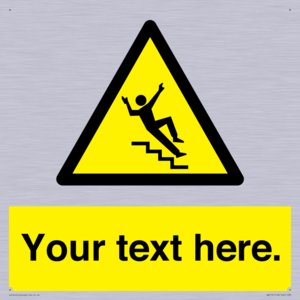Custom Slippery Stairs Sign